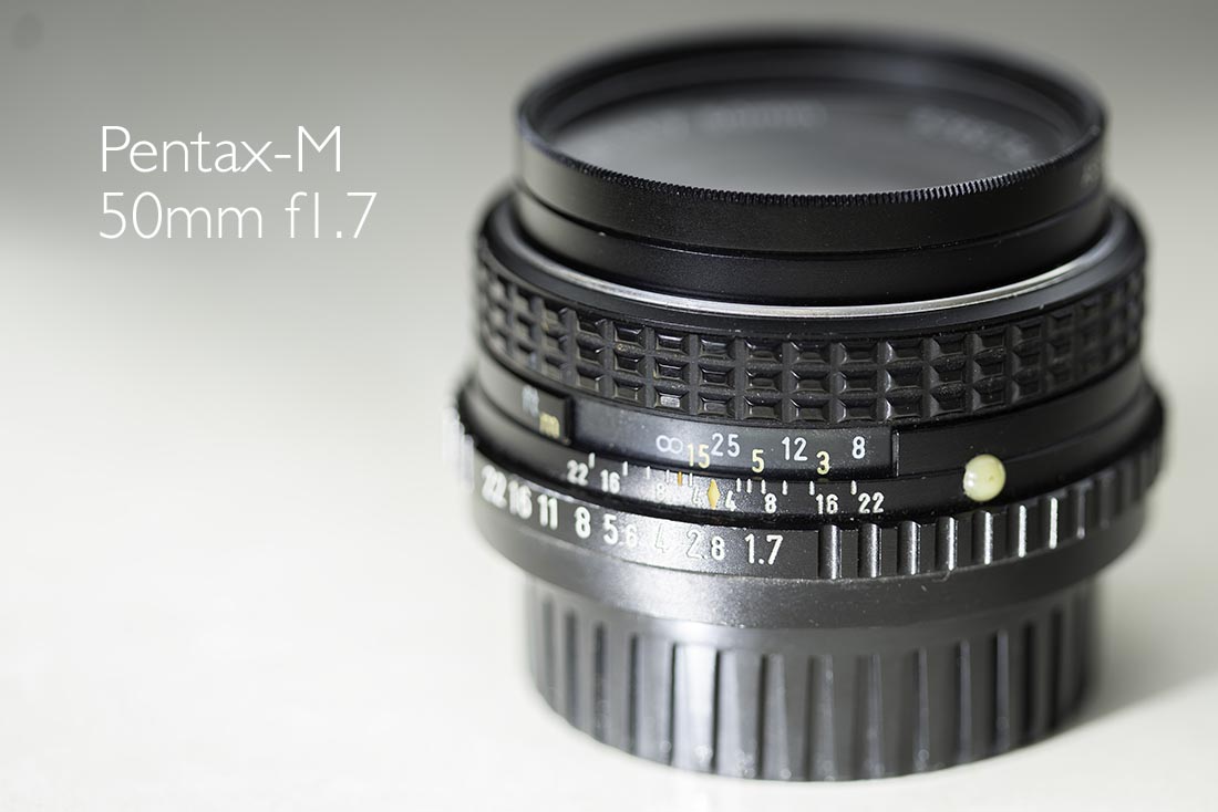 Pentax 50mm f1.7 Pentax K mount lens
